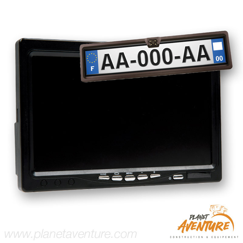 Système vidéo de recul caméra plaque complet Antarion Système vidéo de recul caméra plaque complet Antarion