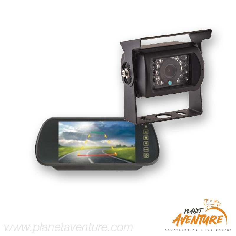 Système vidéo de recul complet ecran retroviseur + camera noire Antarion Système vidéo de recul complet ecran retroviseur + camera noire Antarion