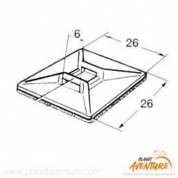 Base pour colliers x10 Osculati