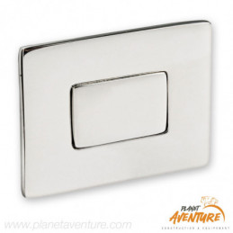 Bouton poussoir pour déclic rectangulaire chromé Osculati
