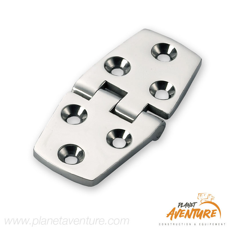 Charnière à ras AISI316 38x74mm Osculati Charnière à ras AISI316 38x74mm Osculati
