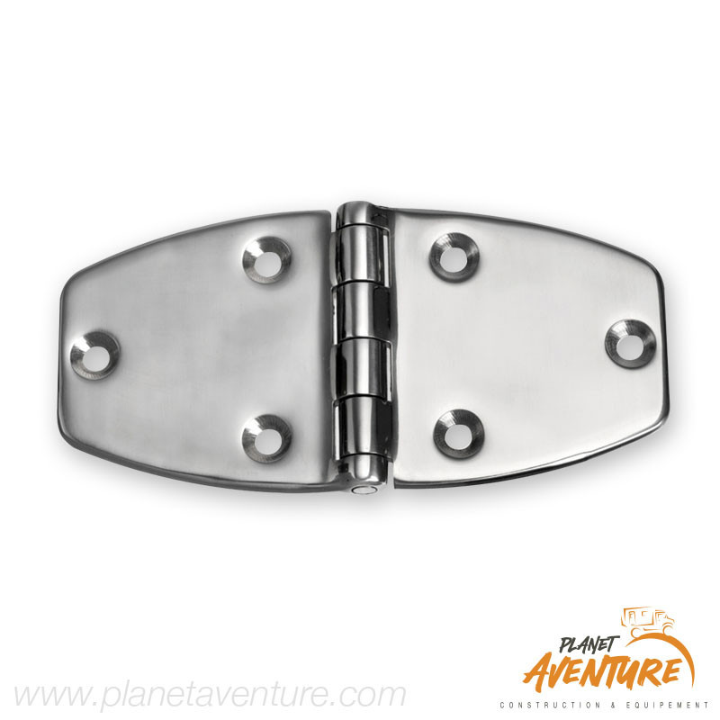 Charnière en acier de moulage trapézoïdale 153x75mm Osculati Charnière en acier de moulage trapézoïdale 153x75mm Osculati