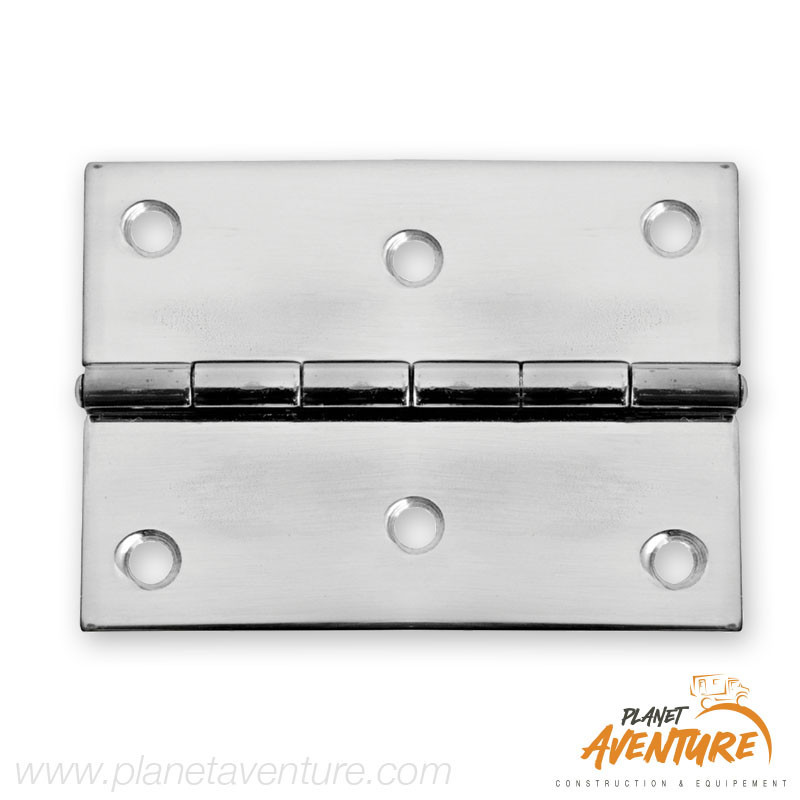 Charnière inox poli miroir 75x75mm Osculati Charnière inox poli miroir 75x75mm Osculati