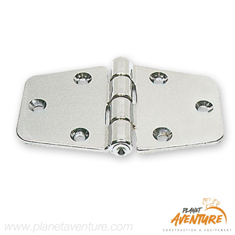 Charnière laiton chromé 100x60mm Osculati Charnière laiton chromé 100x60mm Osculati