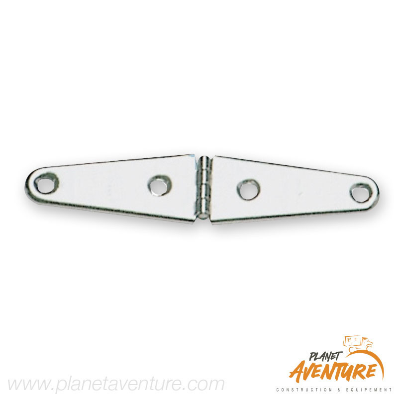 Charnière moulé inox poli miroir 145x32mm Osculati Charnière moulé inox poli miroir 145x32mm Osculati