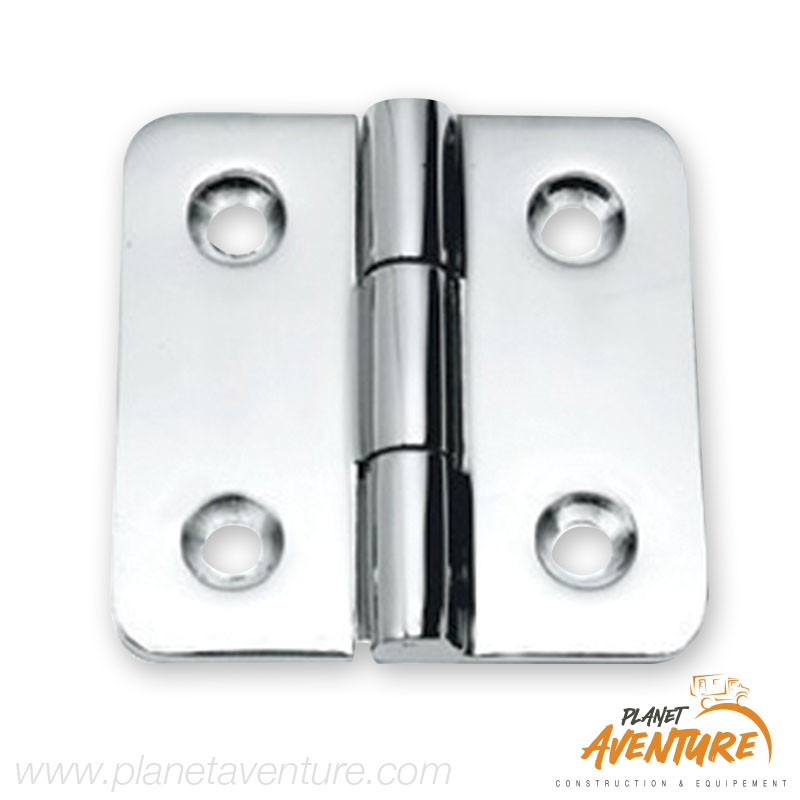Charnière moulée ouverture 180° AISI316 66x66mm Osculati Charnière moulée ouverture 180° AISI316 66x66mm Osculati