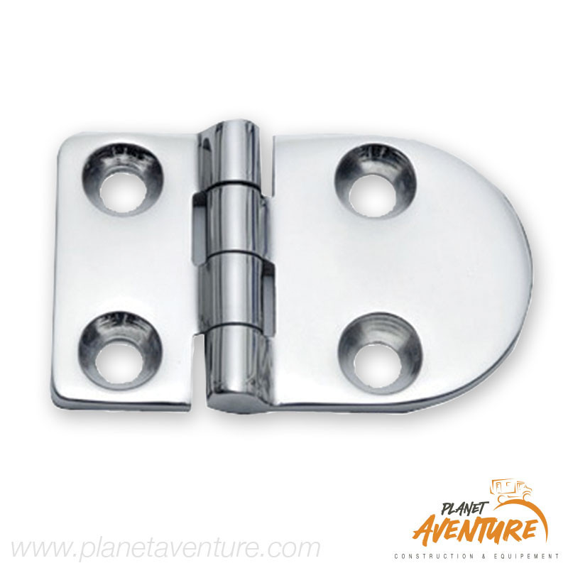 Charnière moulée ouverture 180°AISI316 63x40mm Osculati Charnière moulée ouverture 180°AISI316 63x40mm Osculati