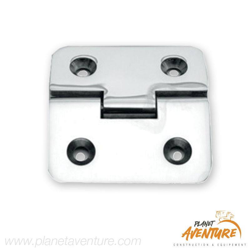Charnière moulée ouverture 95° AISI316 66x66mm Osculati Charnière moulée ouverture 95° AISI316 66x66mm Osculati