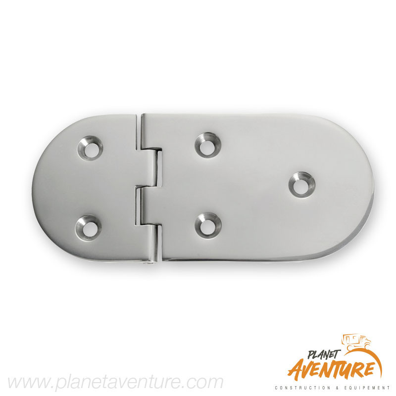 Charnière moulée ouverture 95°AISI316 145x65mm Osculati Charnière moulée ouverture 95°AISI316 145x65mm Osculati