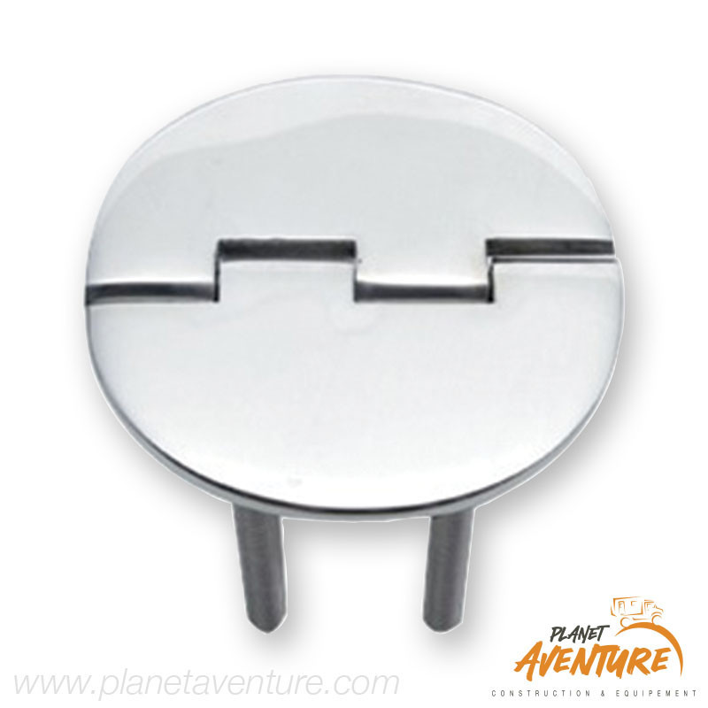 Charnière nœud renversé 95° avec goujons AISI316 65x65 mm Osculati Charnière nœud renversé 95° avec goujons AISI316 65x65 mm Osculati