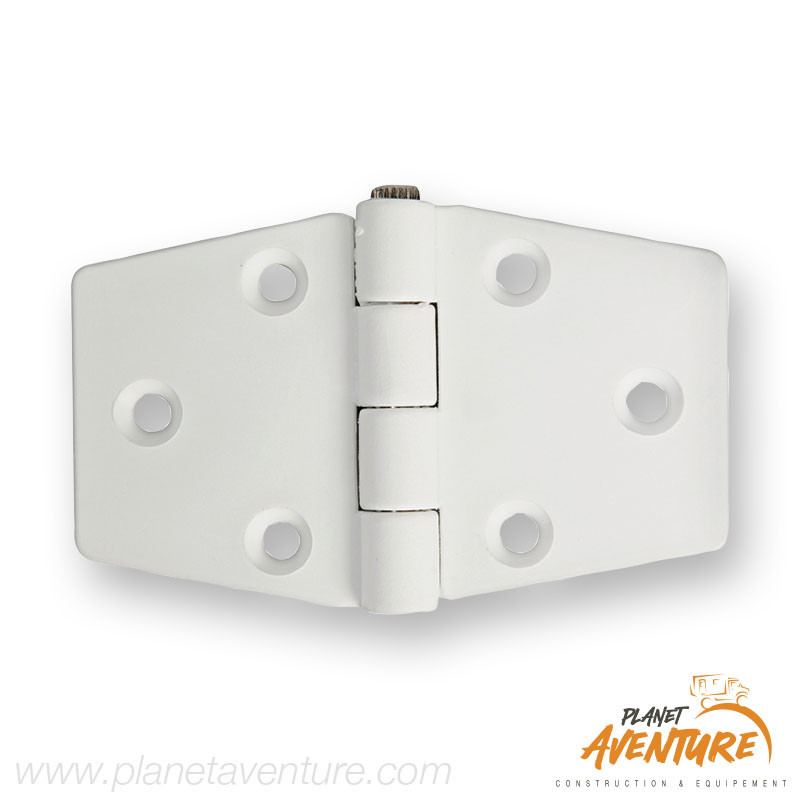Charnière nylon renforcé blanc 98x65mm Osculati Charnière nylon renforcé blanc 98x65mm Osculati
