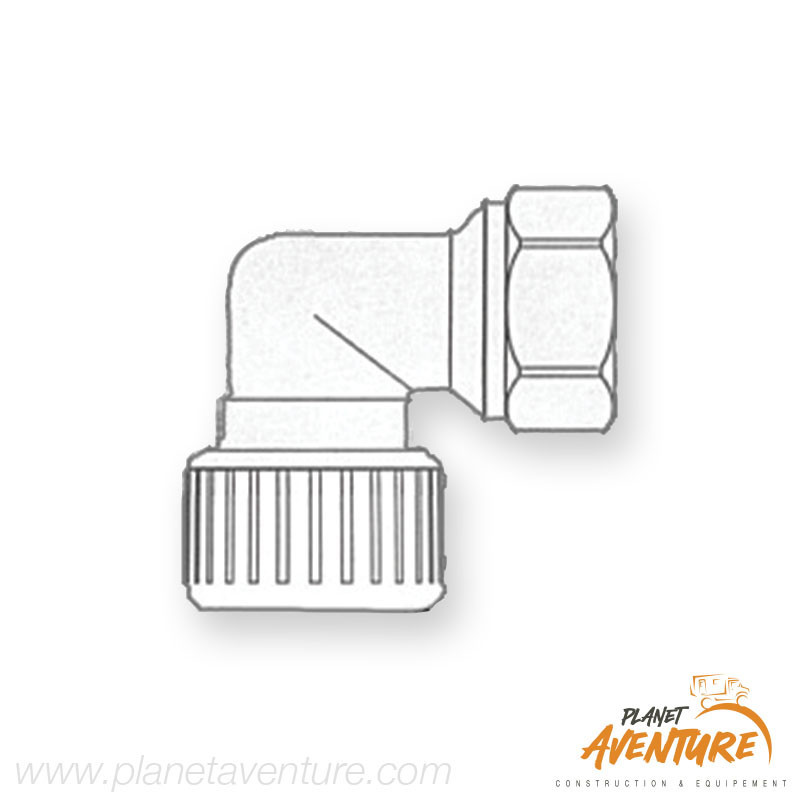 Coude hydrofix femelle/femelle en laiton 1/2" Ø15mm Osculati Coude hydrofix femelle/femelle en laiton 1/2" Ø15mm Osculati