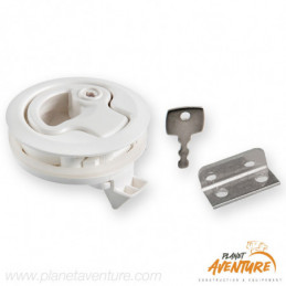 Lève plancher nylon blanc avec serrure Ø49,6mm Osculati