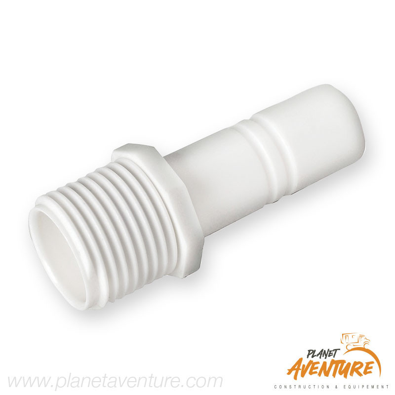 Raccord cylindrique + mâle 1/2 BSP Ø15mm Whale Raccord cylindrique + mâle 1/2 BSP Ø15mm Whale