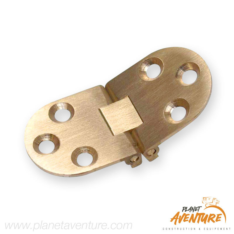 Charnière à retournement en laiton 65x30mm Charnière à retournement en laiton 65x30mm