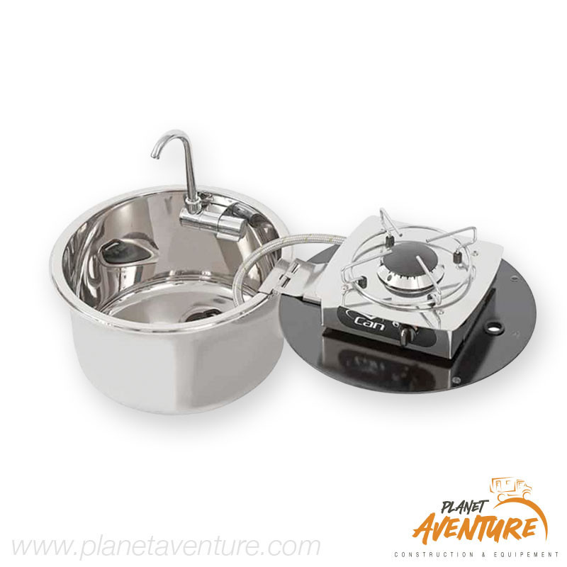 Combiné évier Ø300mm 1 feu Combiné évier Ø300mm 1 feu