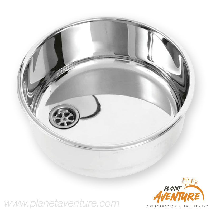 Evier rond fond plat Ø385x150mm Evier rond fond plat Ø385x150mm