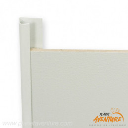 Profilé de bordure gris clair plastique