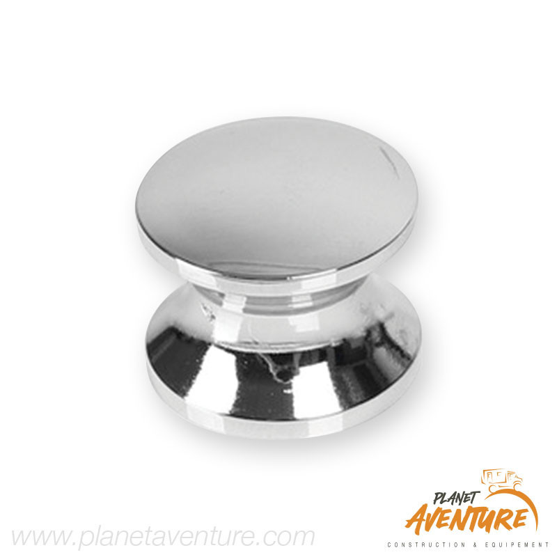 Bouton chromé pour serrure push lock Bouton chromé pour serrure push lock