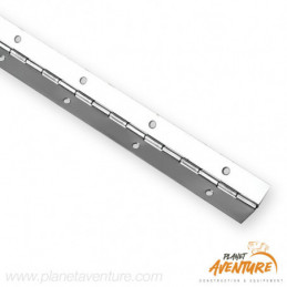 Charnière piano acier nickelé