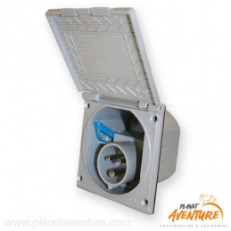 Socle prise P17 gris