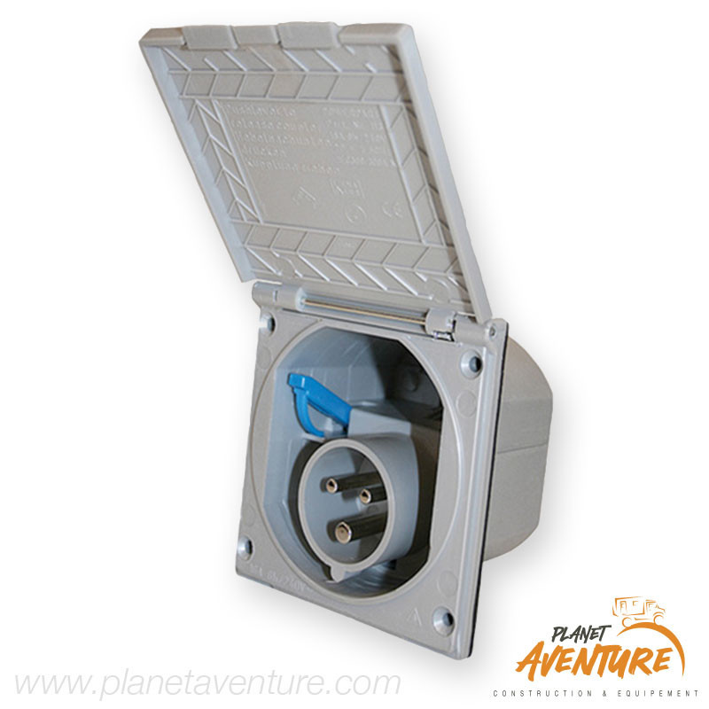 Socle prise P17 gris Socle prise P17 gris