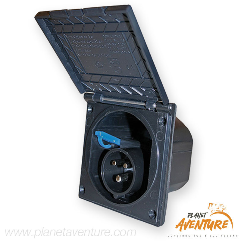 Socle prise P17 noir Socle prise P17 noir