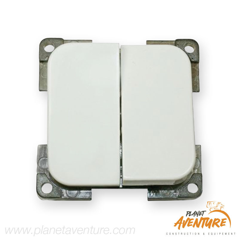 Interrupteur double blanc Interrupteur double blanc