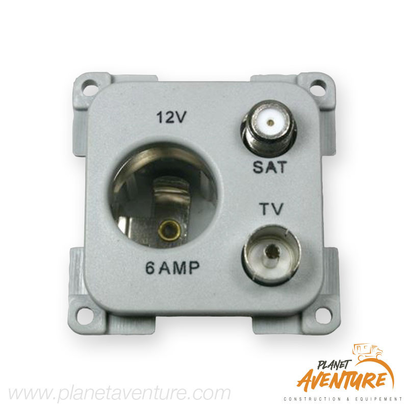 Prise TV/Antenne gris clair Prise TV/Antenne gris clair