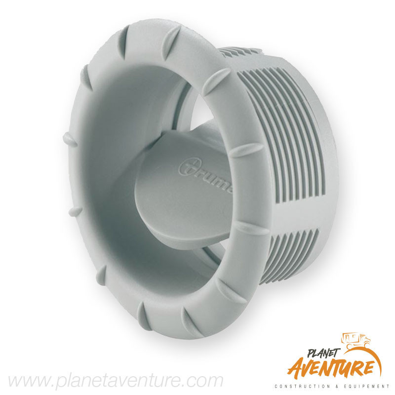 Bouche de sortie obturable gris clair Bouche de sortie obturable gris clair