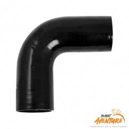 Coude 90° silicone ø16 noir