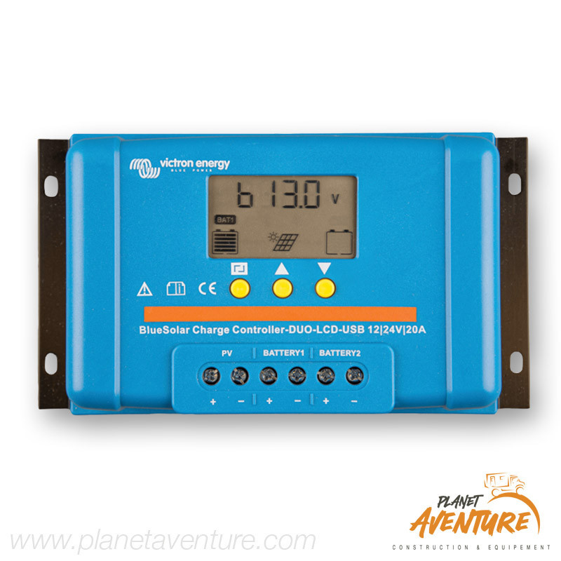 Régulateur solaire bluesolar Duo 12/24-20 20A Victron Régulateur solaire bluesolar Duo 12/24-20 20A Victron