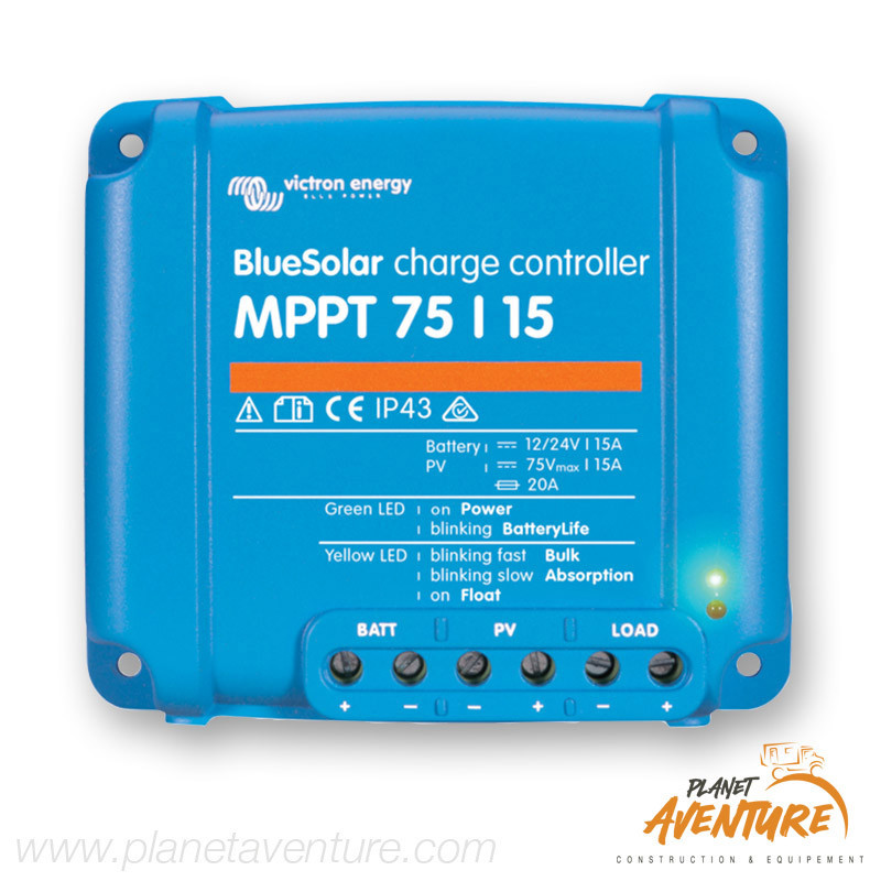 Régulateur solaire bluesolar MPPT 75/15 Victron Régulateur solaire bluesolar MPPT 75/15 Victron